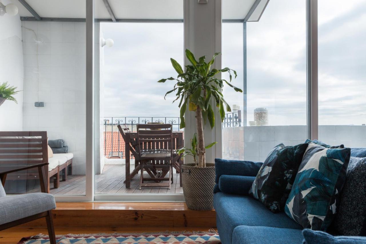 Amazing Rooftop Terrace With River And Historic City View 4 Bedrooms 4 Bathrooms Ac 19Th Century Building Chiado Lisboa Eksteriør billede