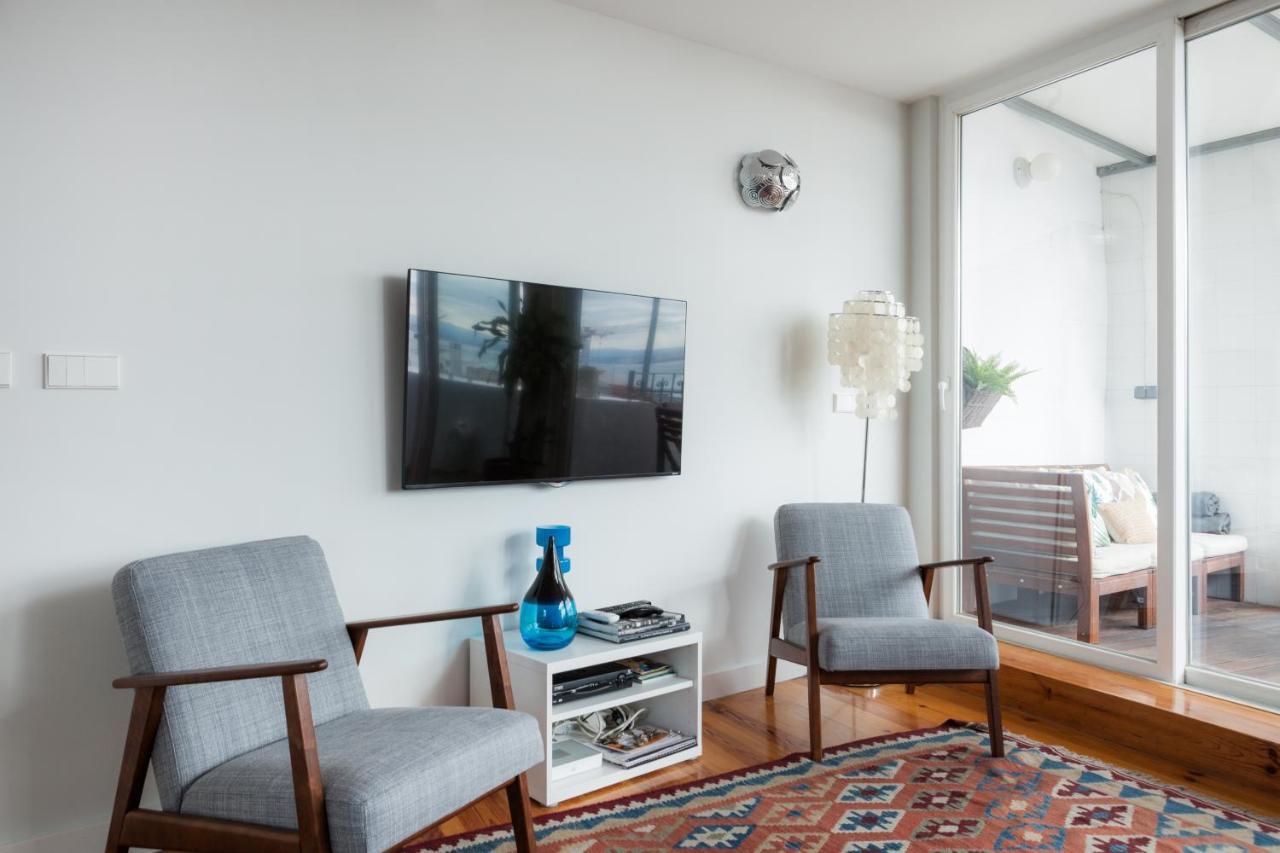Amazing Rooftop Terrace With River And Historic City View 4 Bedrooms 4 Bathrooms Ac 19Th Century Building Chiado Lisboa Eksteriør billede