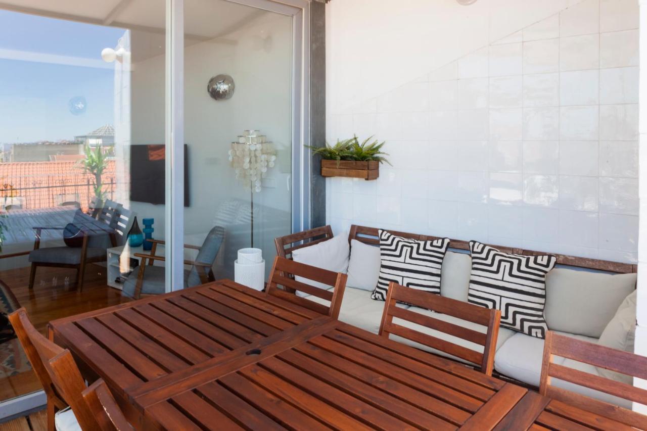 Amazing Rooftop Terrace With River And Historic City View 4 Bedrooms 4 Bathrooms Ac 19Th Century Building Chiado Lisboa Eksteriør billede