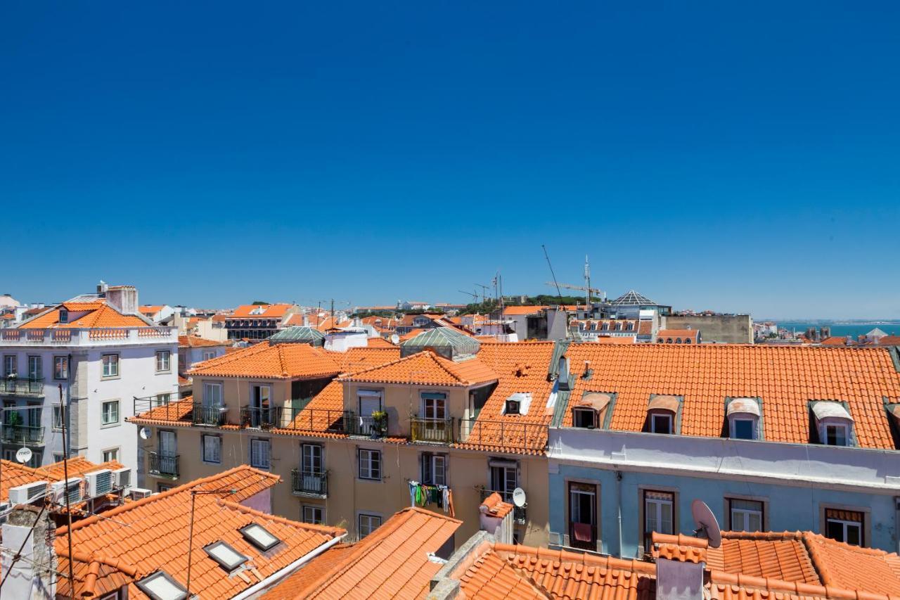 Amazing Rooftop Terrace With River And Historic City View 4 Bedrooms 4 Bathrooms Ac 19Th Century Building Chiado Lisboa Eksteriør billede
